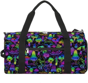 Paisley Navy Blue Pattern Fitness Bag with Large Capacity Backpack And Waterproof Bag