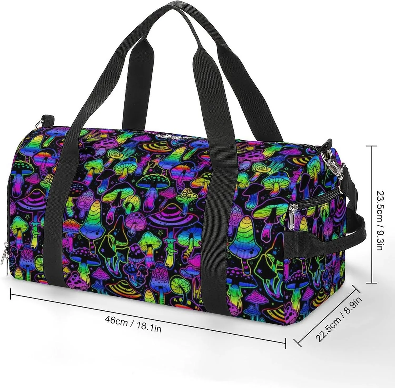 Paisley Navy Blue Pattern Fitness Bag with Large Capacity Backpack And Waterproof Bag