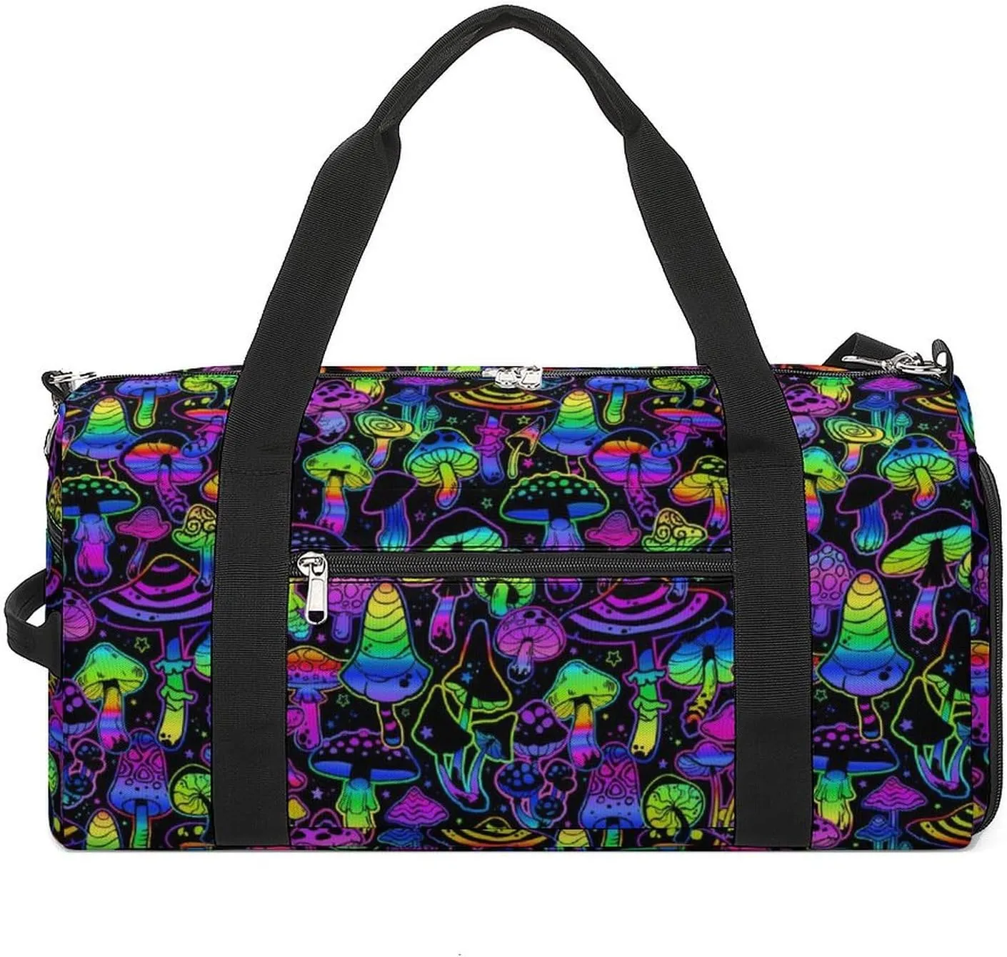 Paisley Navy Blue Pattern Fitness Bag with Large Capacity Backpack And Waterproof Bag