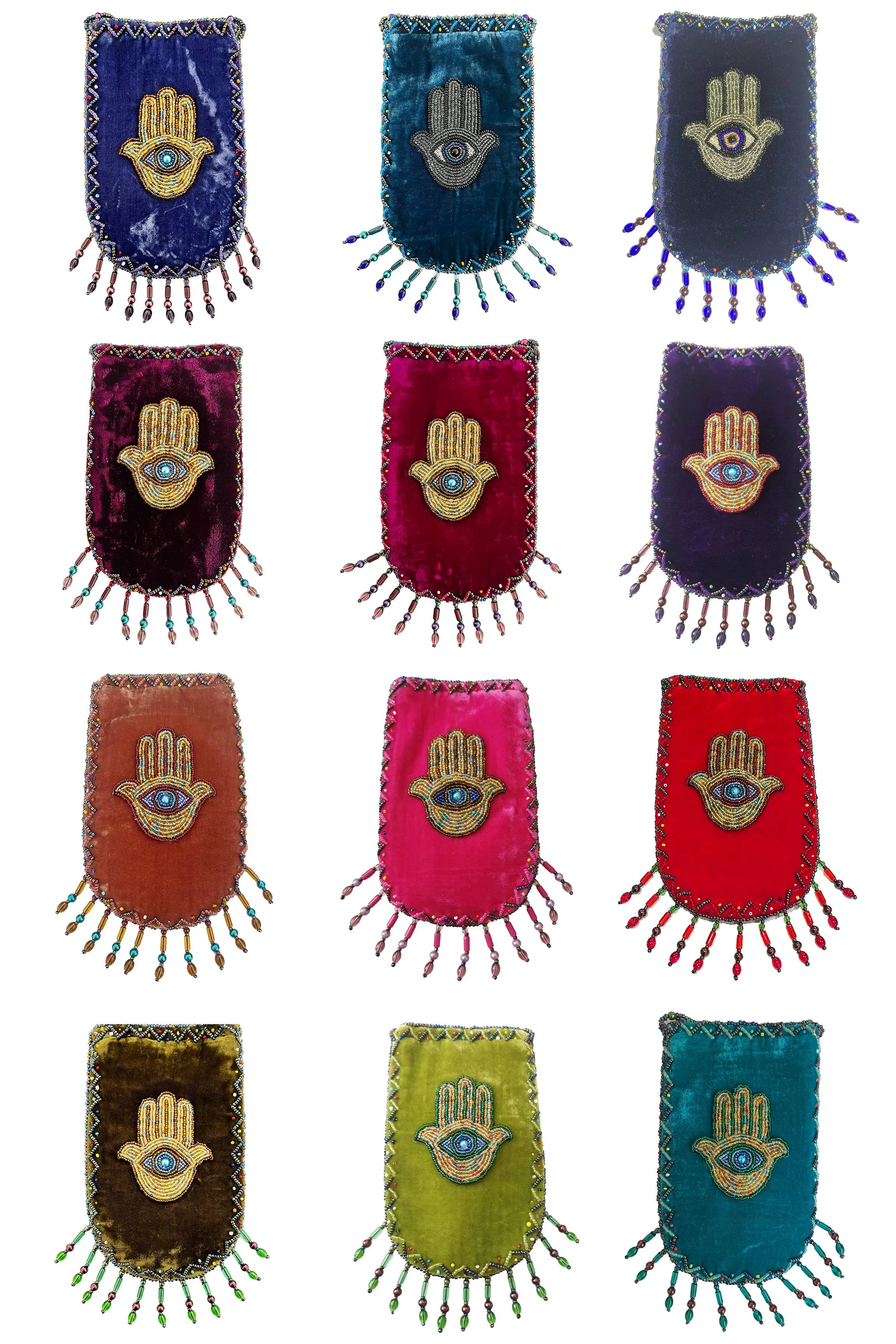 Palm Pattern Velvet Crossbody Bags VXL0609-Palm