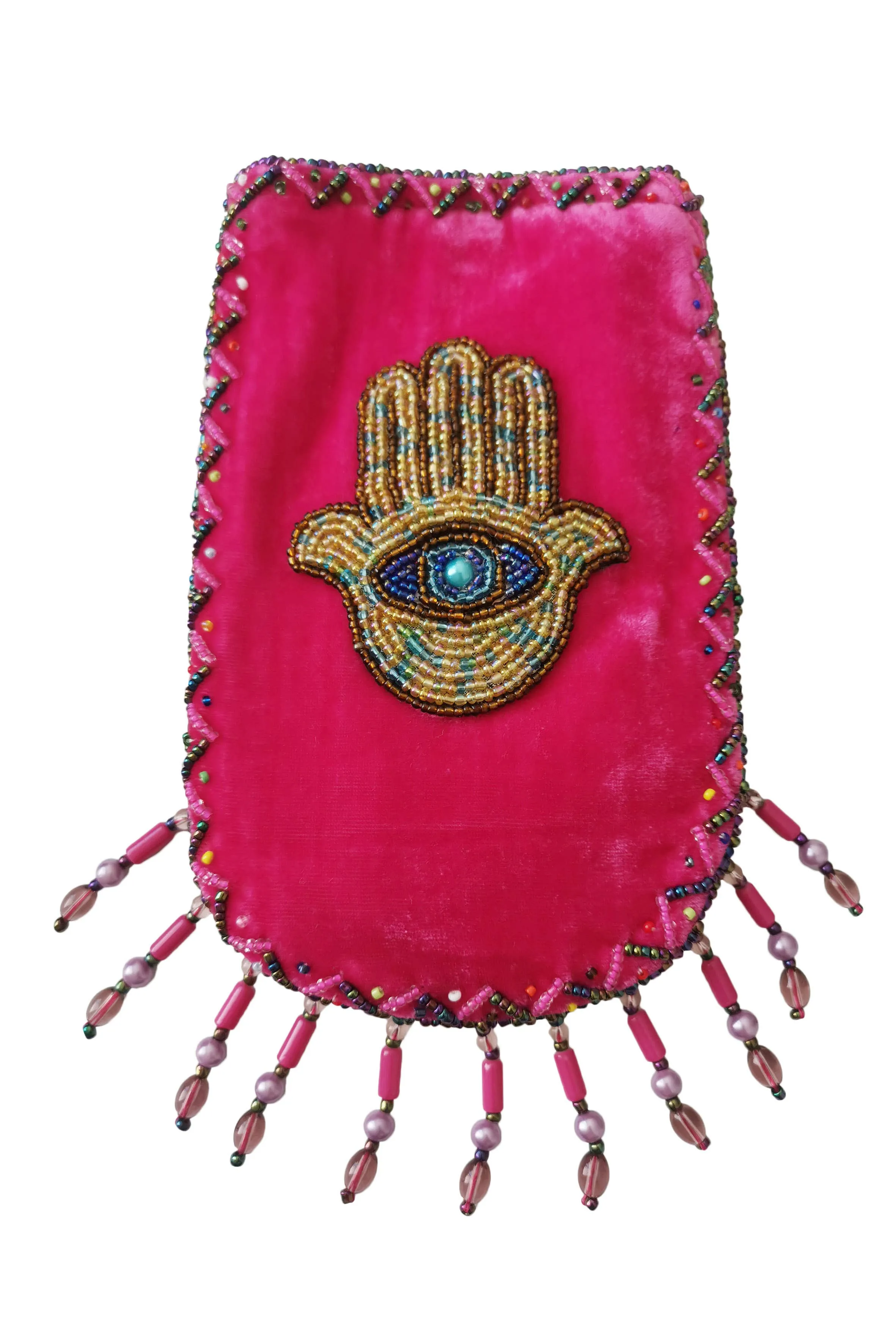 Palm Pattern Velvet Crossbody Bags VXL0609-Palm