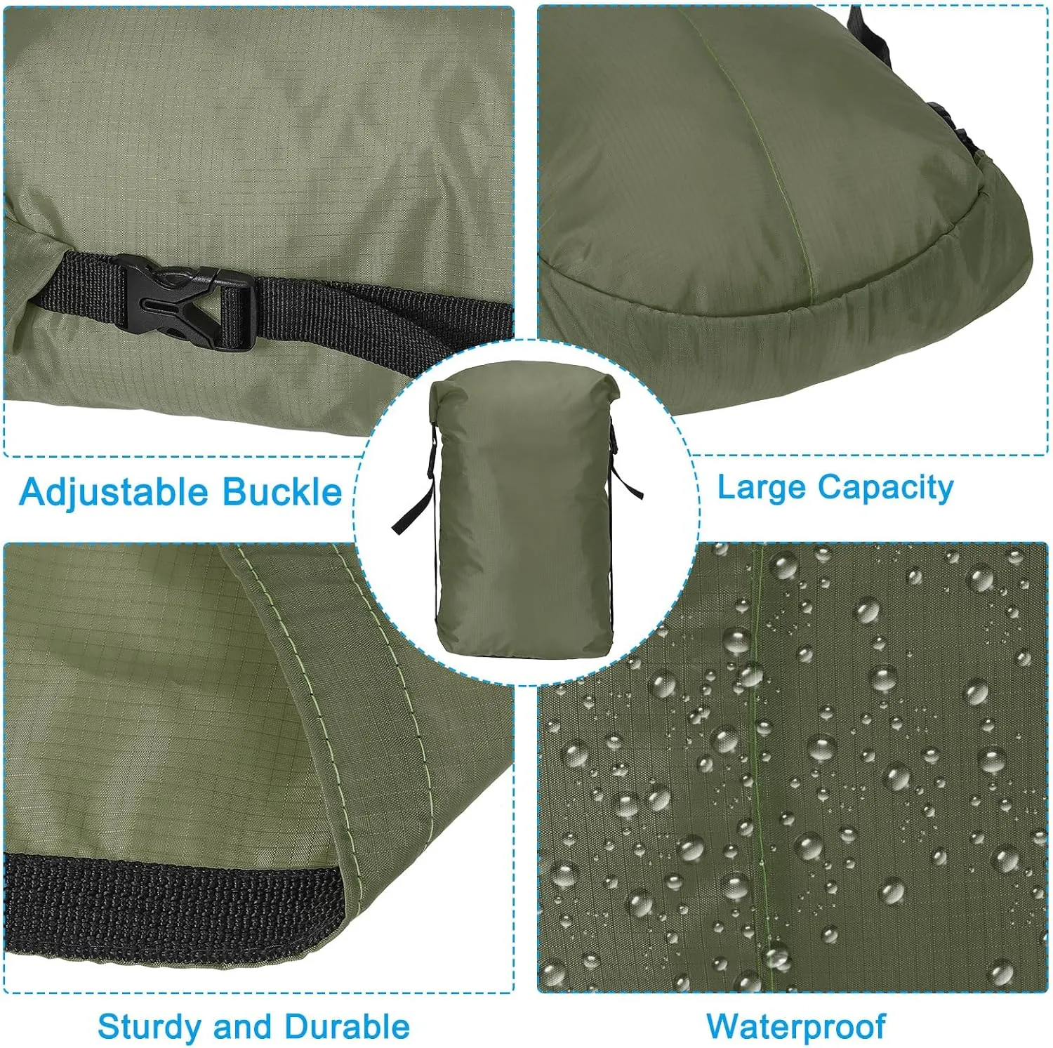 PATIKIL Compression Stuff Sack, Waterproof Sleeping Bag Storage Sack for Backpacking Camping