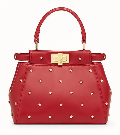 PEEKABOO XS Leather Mini-Bag - Black, Red, Pink, White