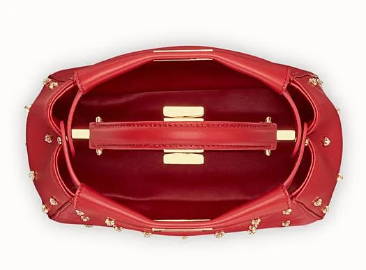 PEEKABOO XS Leather Mini-Bag - Black, Red, Pink, White