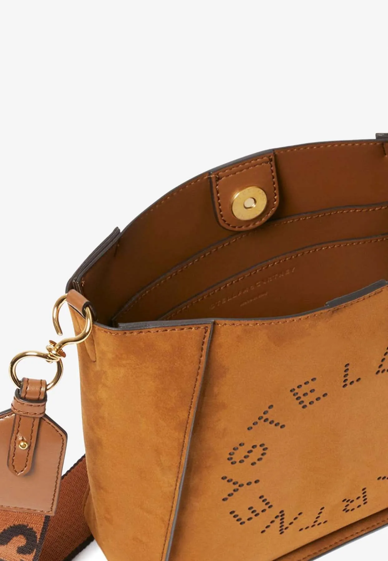 Perforated Logo Square Crossbody Bag