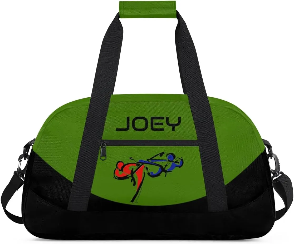 Personalized Martial Art Bag Duffel Bag for Boys Girls, Custom Taekwondo Karate Bag for Travel Weekender Practice Battle