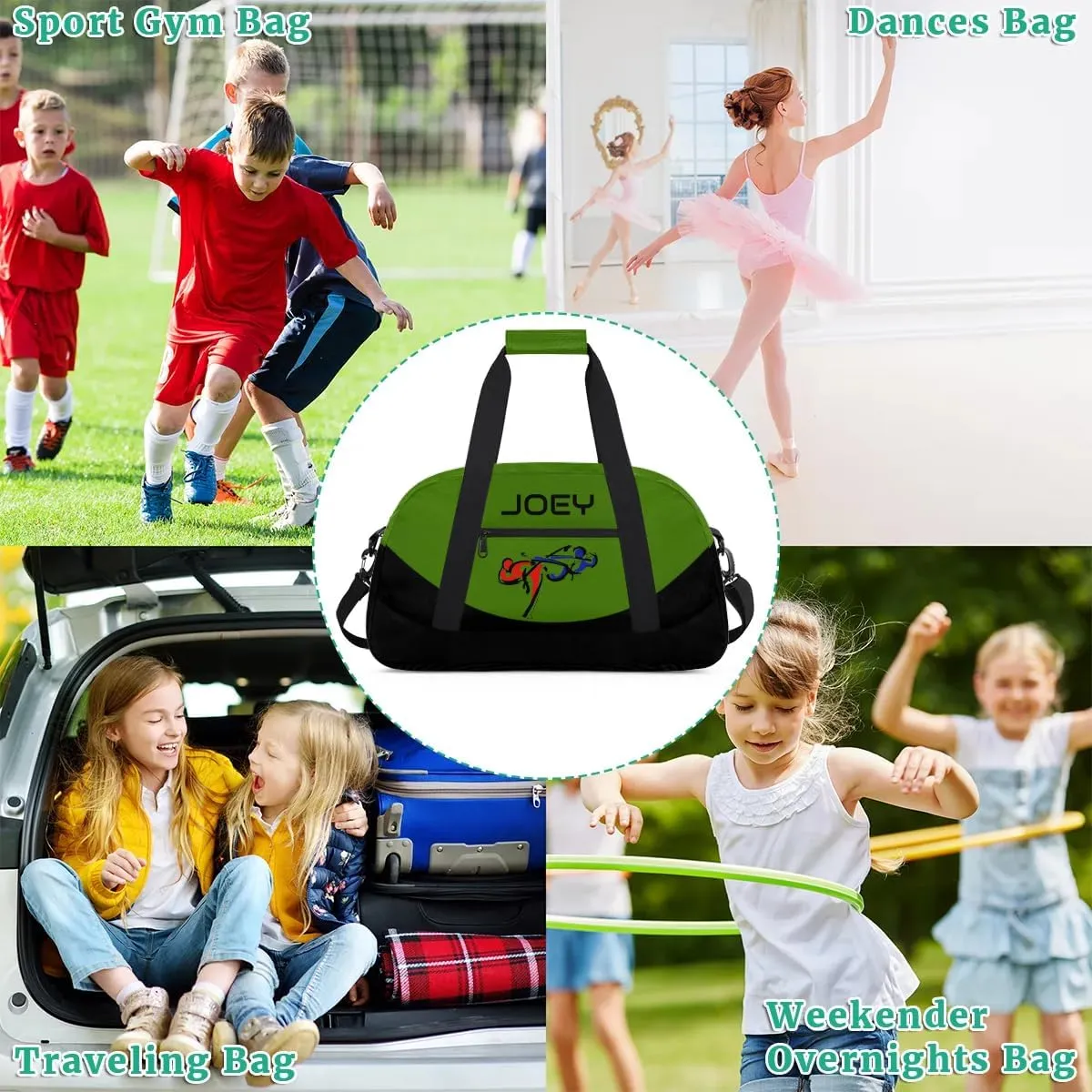 Personalized Martial Art Bag Duffel Bag for Boys Girls, Custom Taekwondo Karate Bag for Travel Weekender Practice Battle
