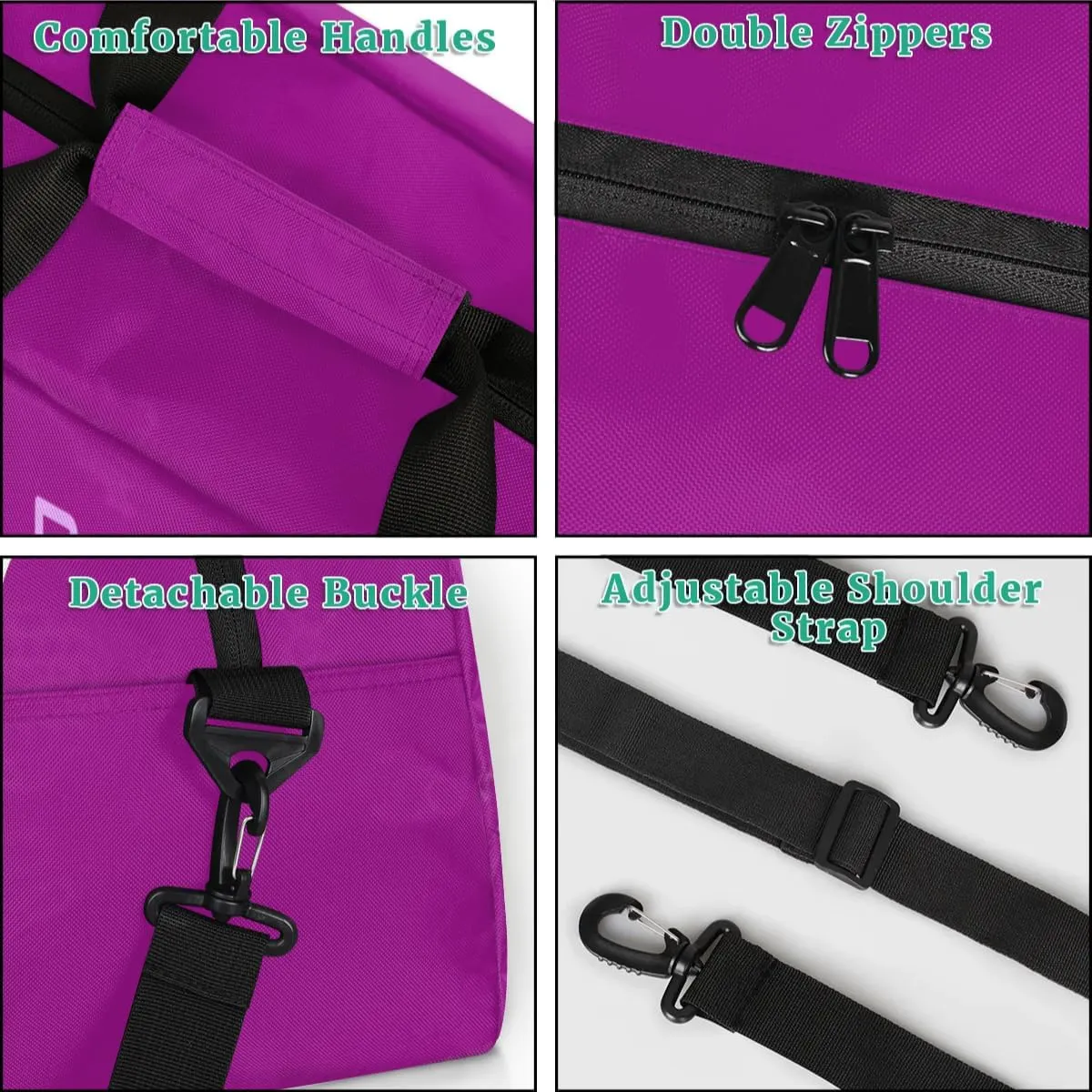 Personalized Martial Art Bag Duffel Bag for Boys Girls, Custom Taekwondo Karate Bag for Travel Weekender Practice Purple