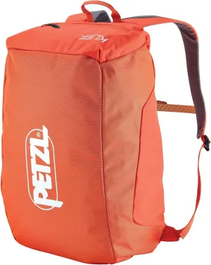 PETZL KLIFF Rope Bag - 36-Liter Rope Bag for Sport Climbing With Removable Tarp - Red/Orange