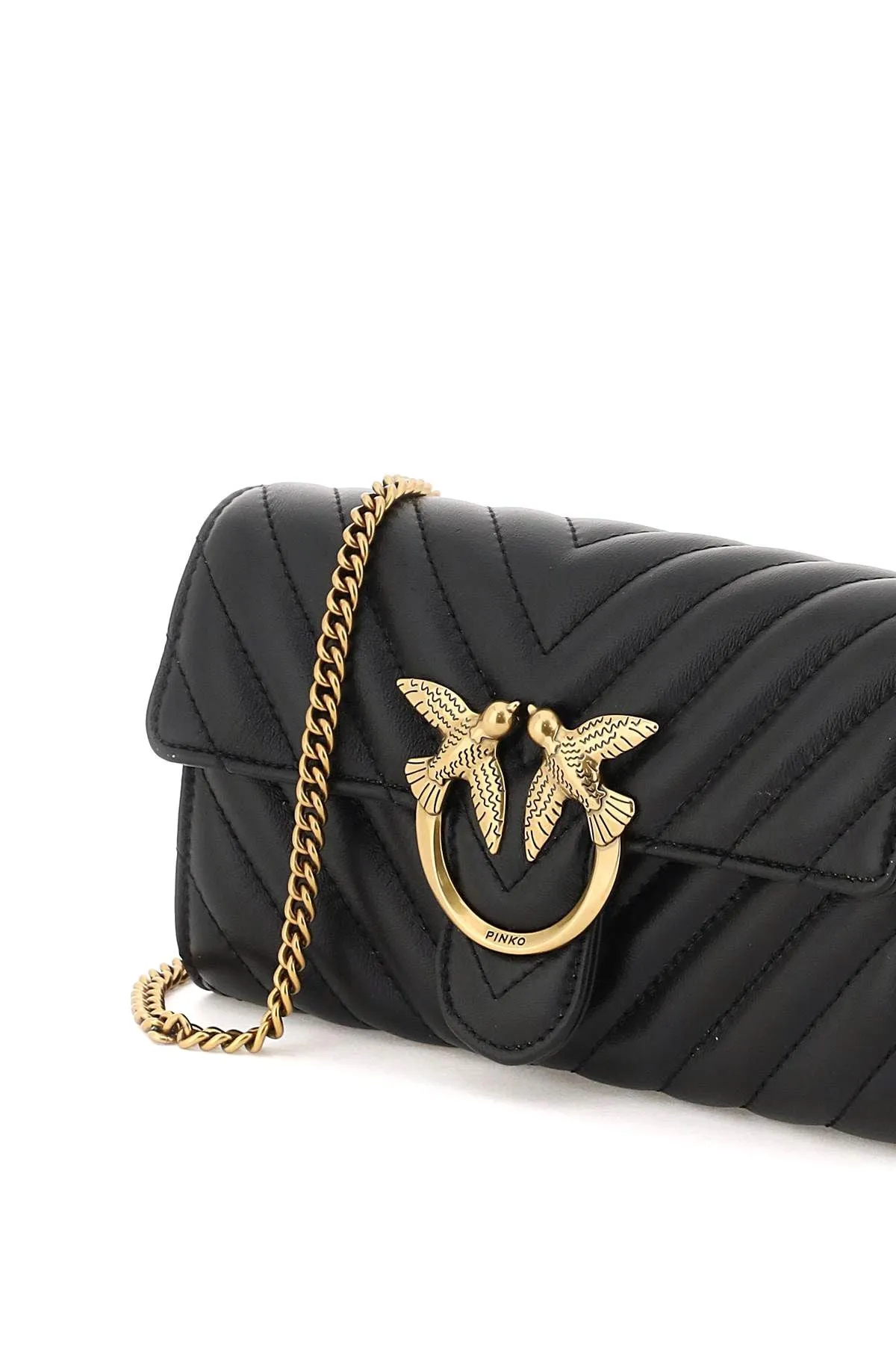 Pinko Love Bag Chevron Crossbody Bag