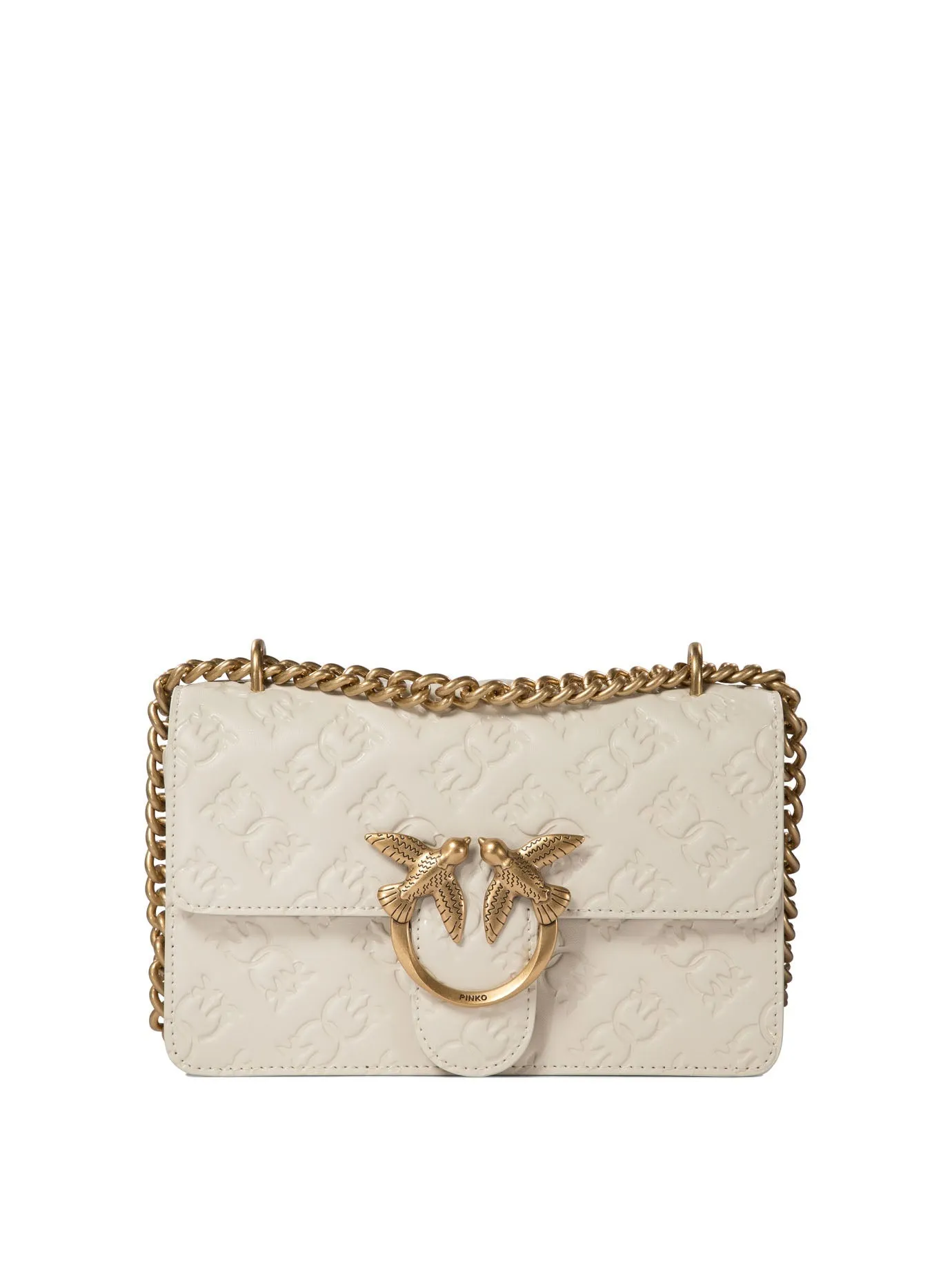 Pinko "Love One Mini" Crossbody Bag With Embossed Logo
