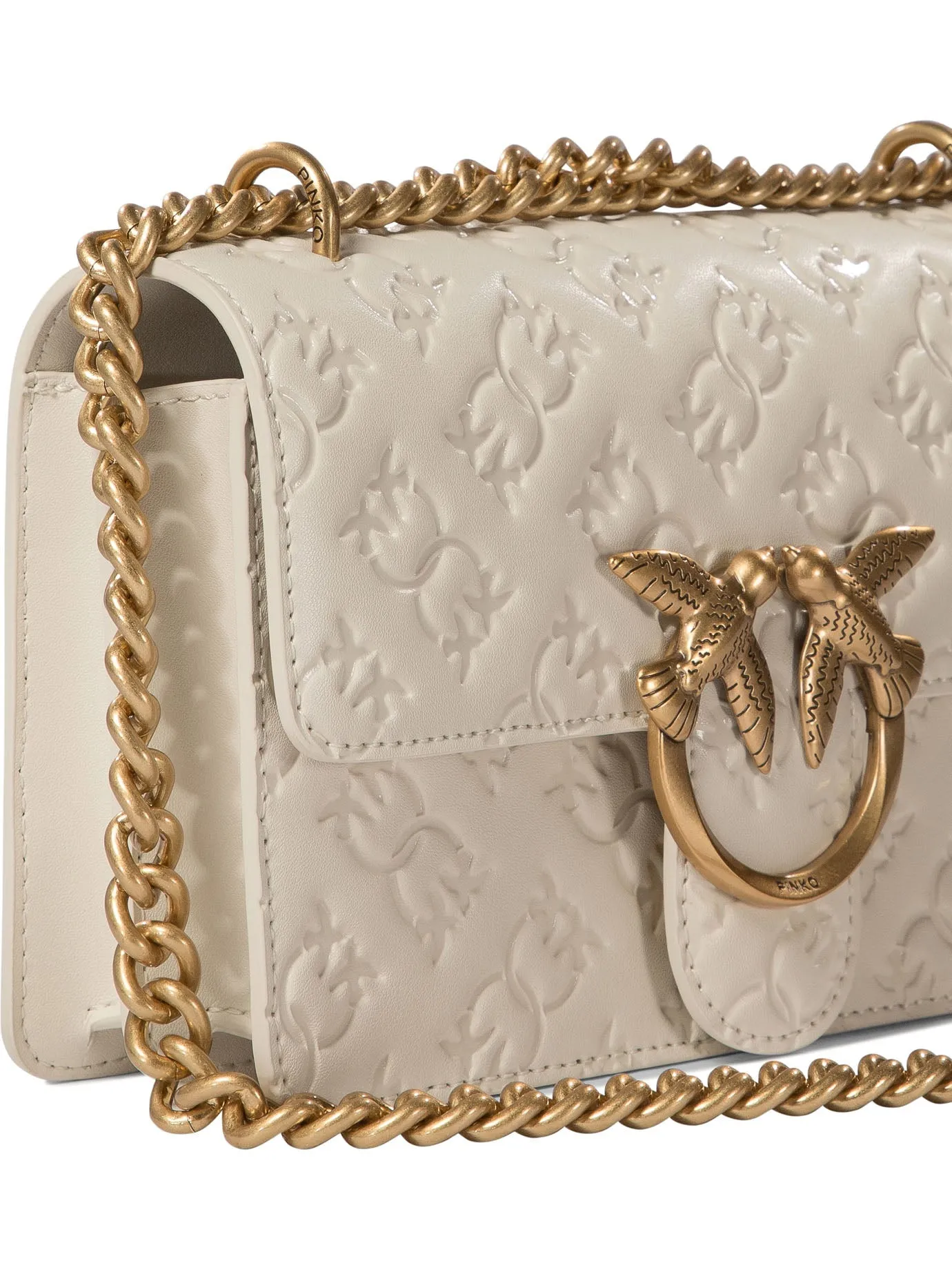 Pinko "Love One Mini" Crossbody Bag With Embossed Logo