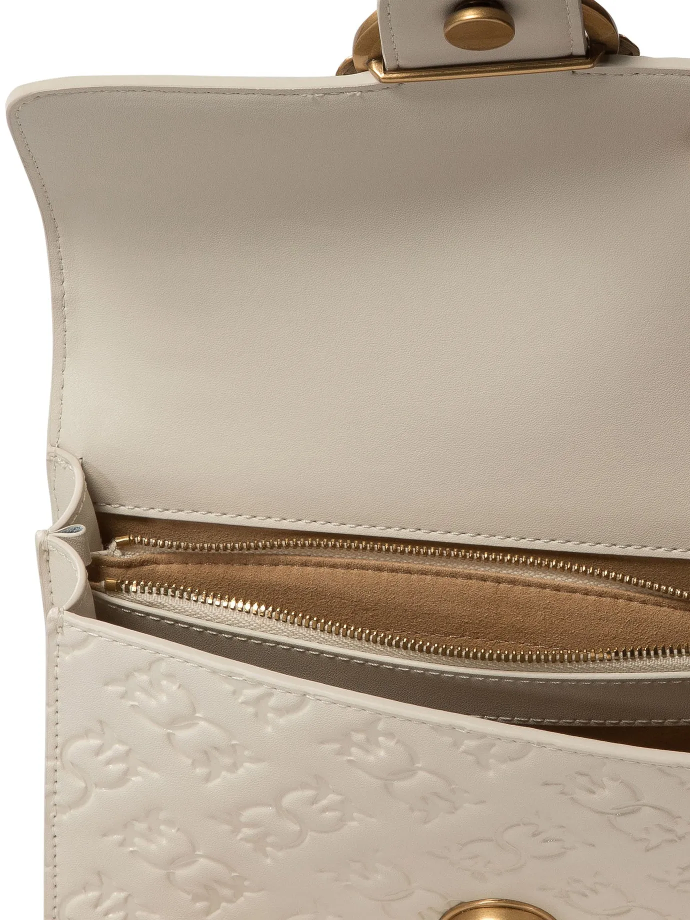 Pinko "Love One Mini" Crossbody Bag With Embossed Logo