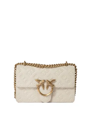 Pinko "Love One Mini" Crossbody Bag With Embossed Logo