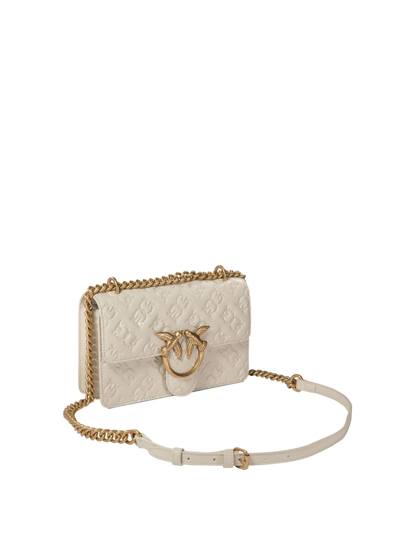 Pinko "Love One Mini" Crossbody Bag With Embossed Logo
