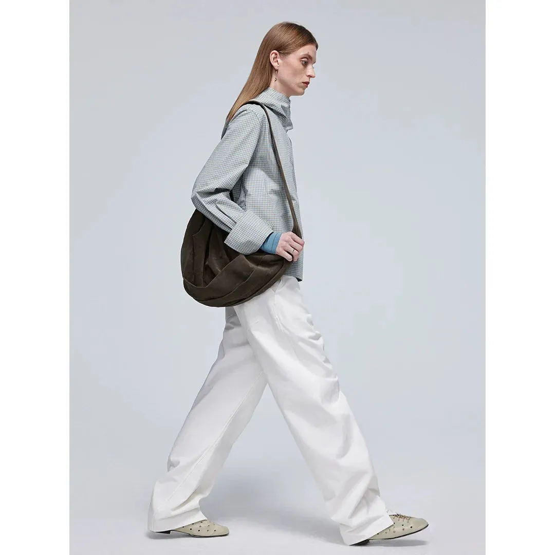 Pleated Crossbody Bag