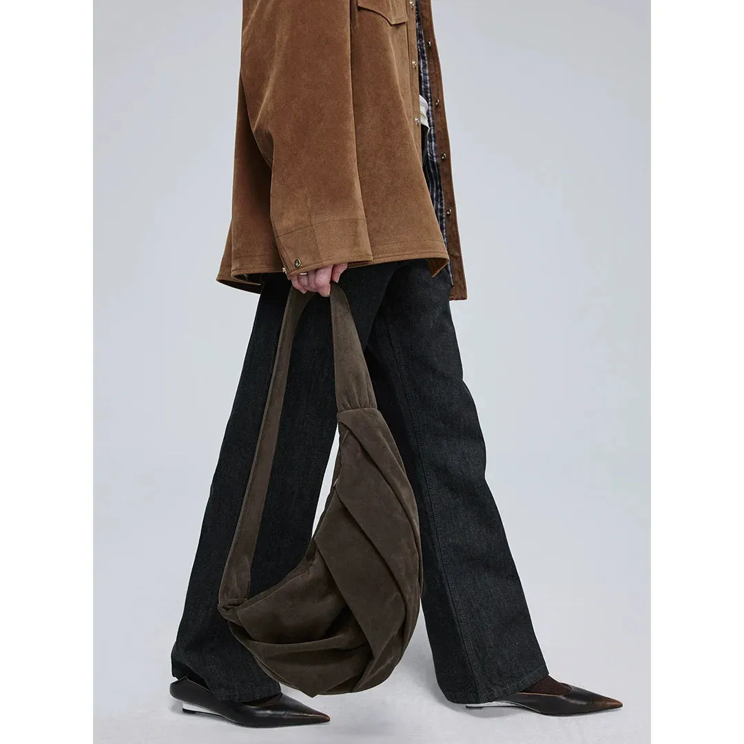 Pleated Crossbody Bag