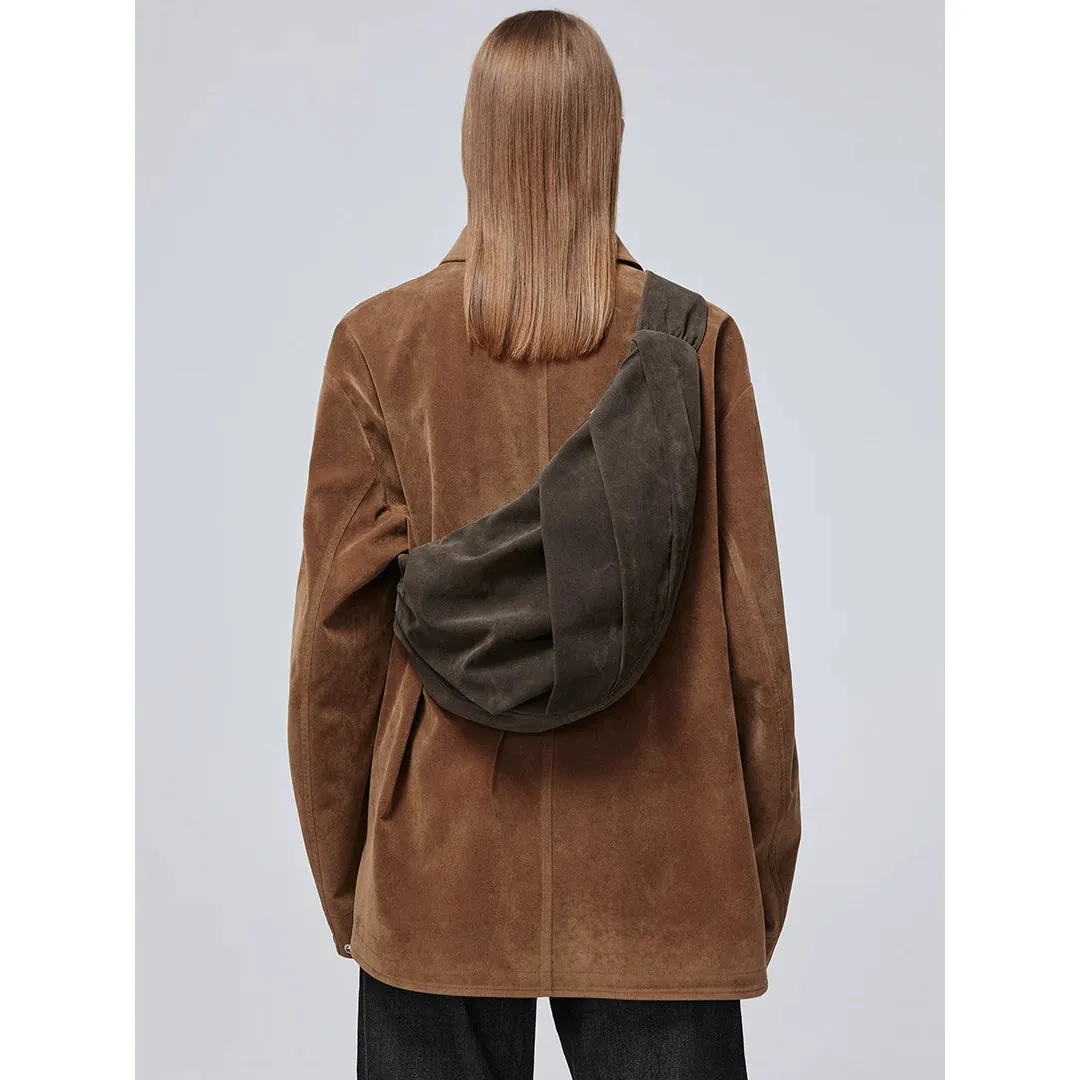 Pleated Crossbody Bag