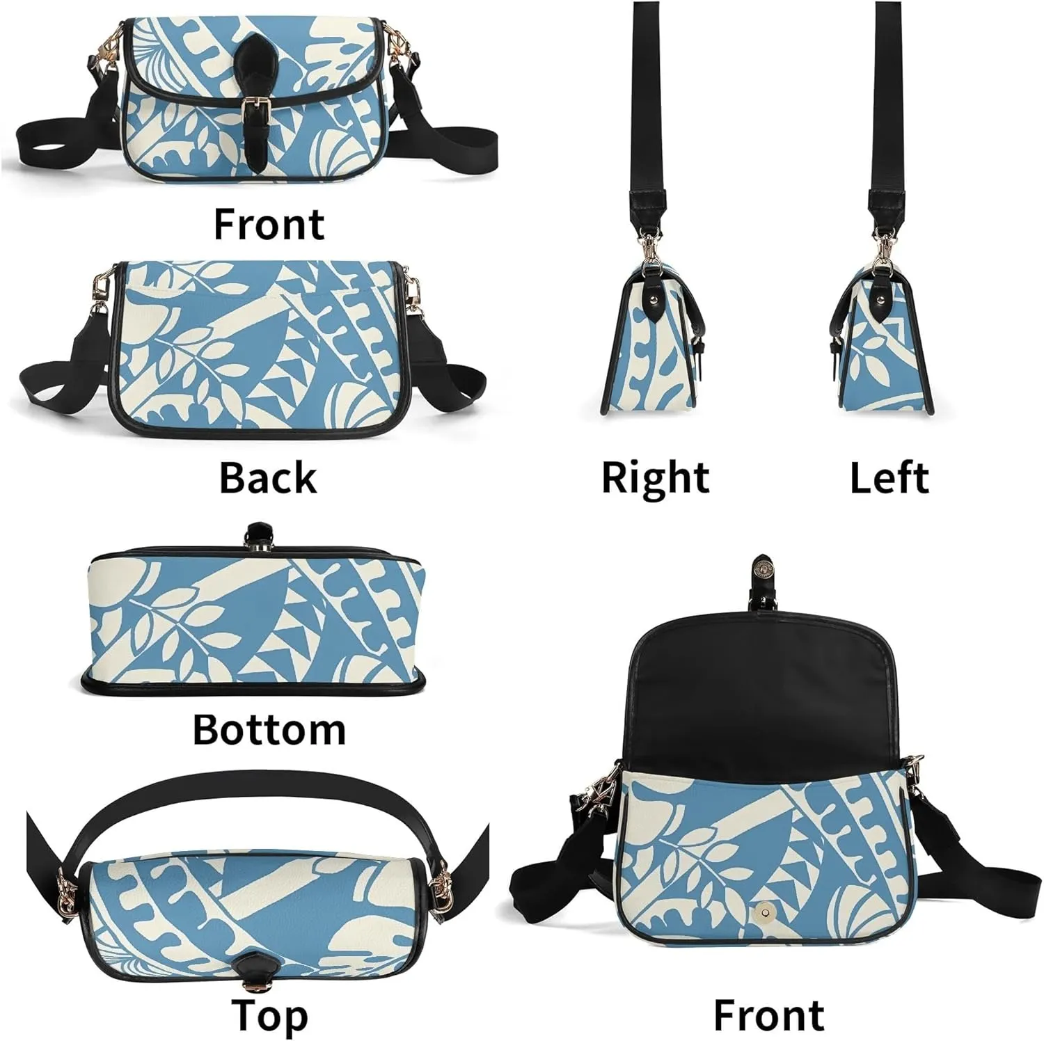 Polynesian Retro Art Women'S Crossbody Bag Portable Stylish Women'S Bag Samoan Print Custom Crossbody Bag Pattern