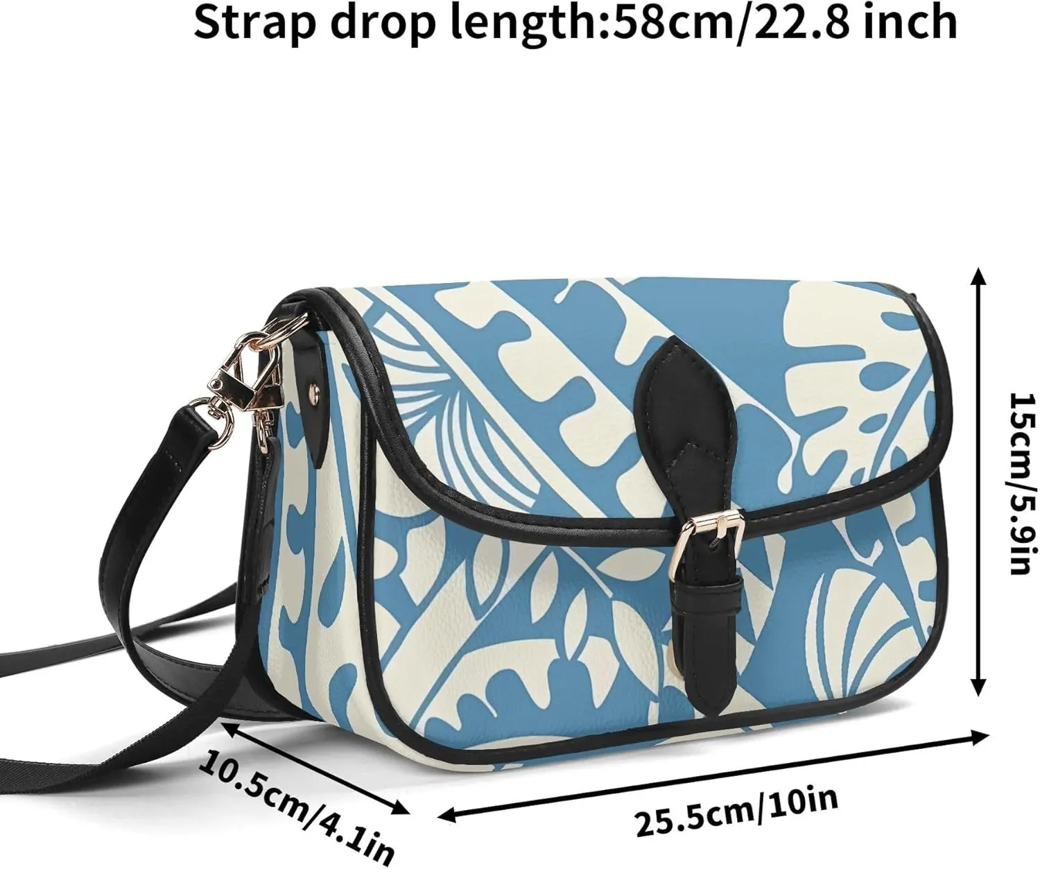 Polynesian Retro Art Women'S Crossbody Bag Portable Stylish Women'S Bag Samoan Print Custom Crossbody Bag Pattern
