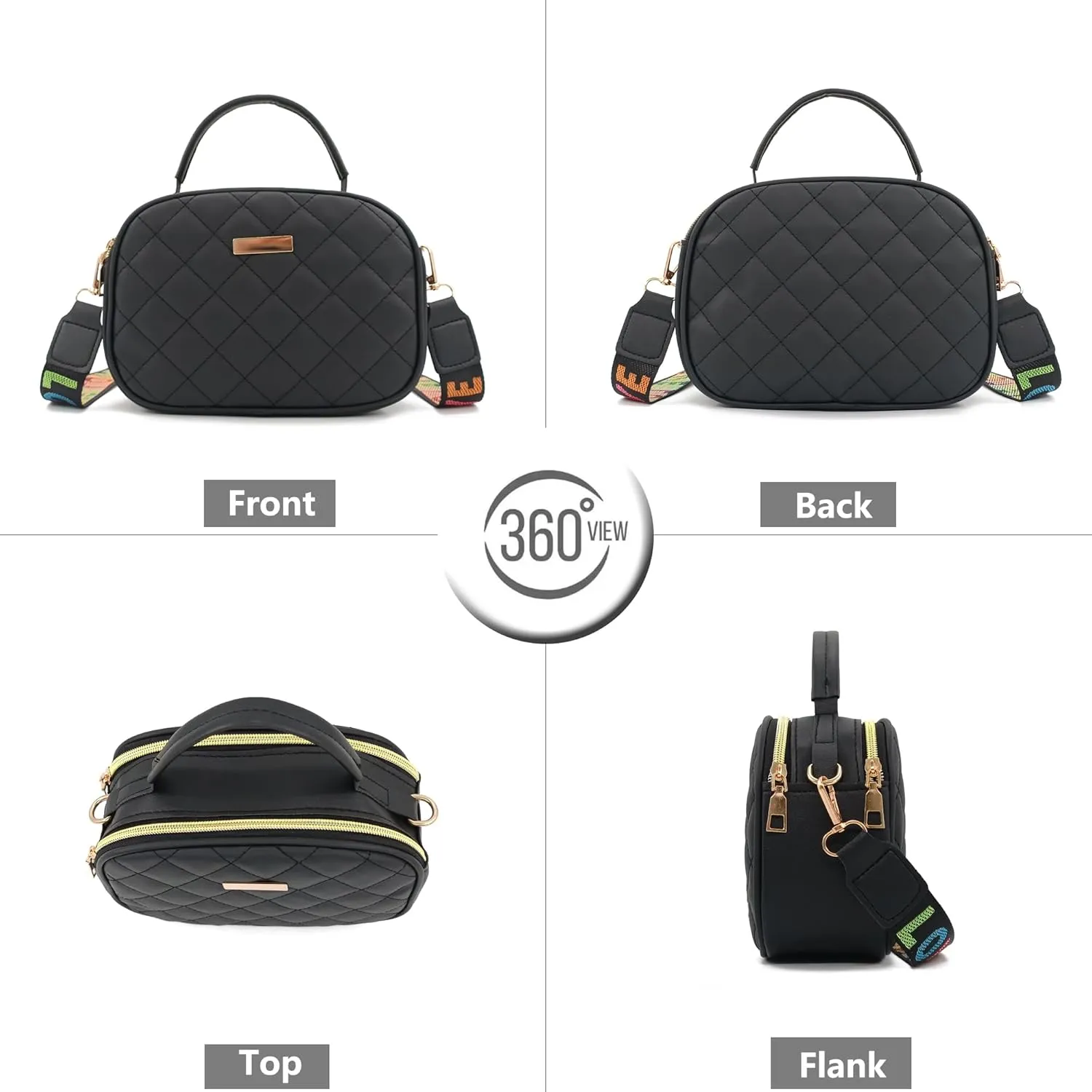 PORT&LOTUS Small Handbags for Women Fashion Top-handle Women's Bags Crossbody Purses for Women