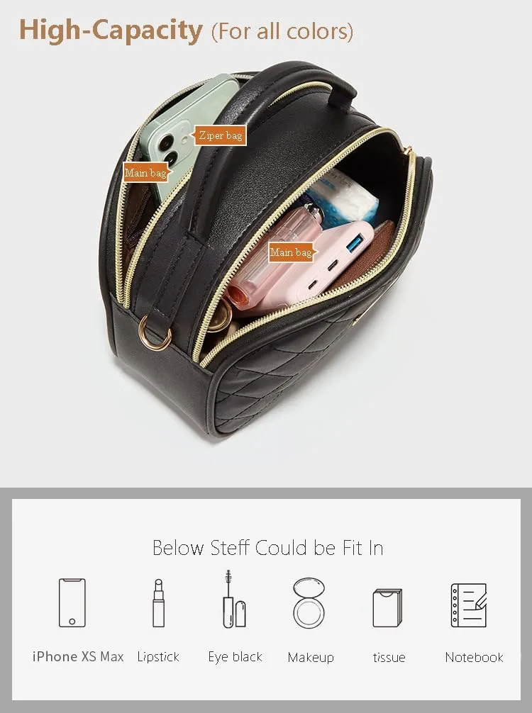 PORT&LOTUS Small Handbags for Women Fashion Top-handle Women's Bags Crossbody Purses for Women