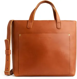 Portland Leather Goods Medium Crossbody Zipper Tote for Women – Handmade from the Finest Full-Grain Hides