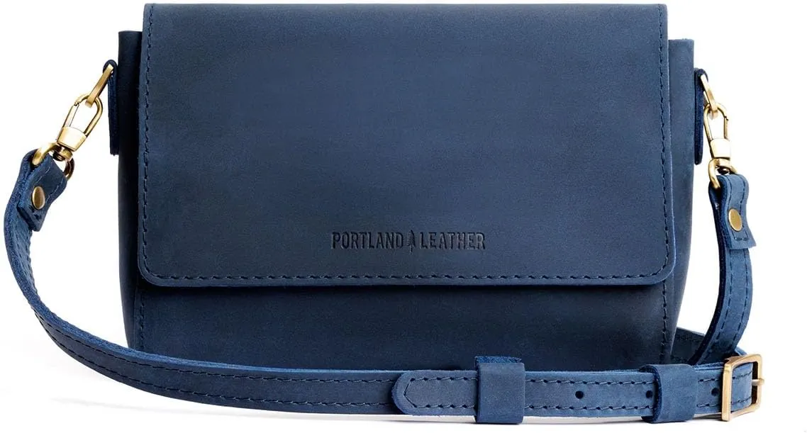 Portland Leather Goods Metro Mini Crossbody Bag for Women – Handmade from from the Finest Full-Grain Hides