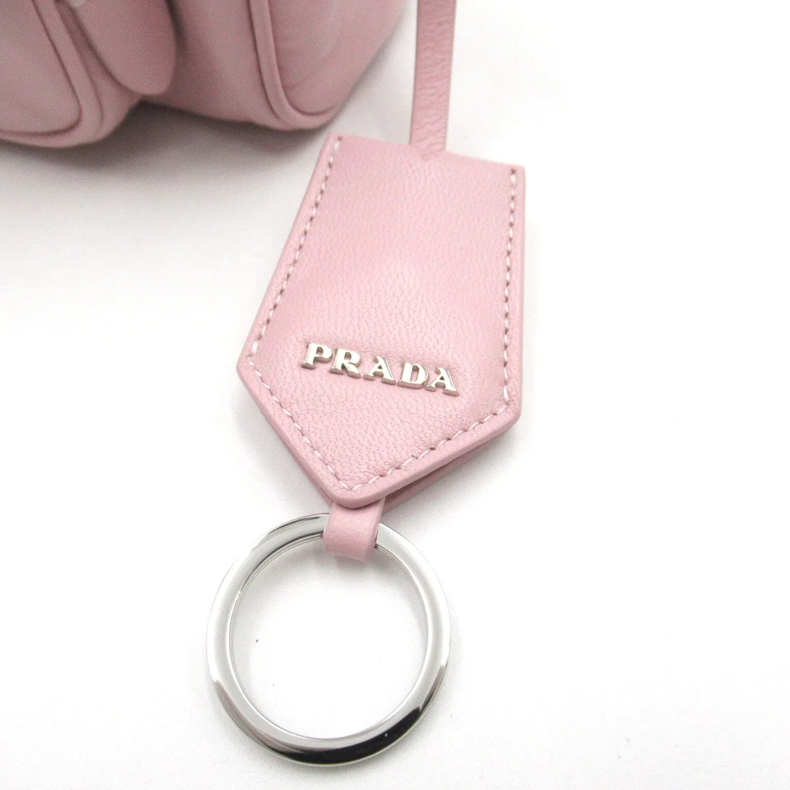 Prada Nappa Antique Leather Multi-Pocket Shoulder Bag Pink Alabaster