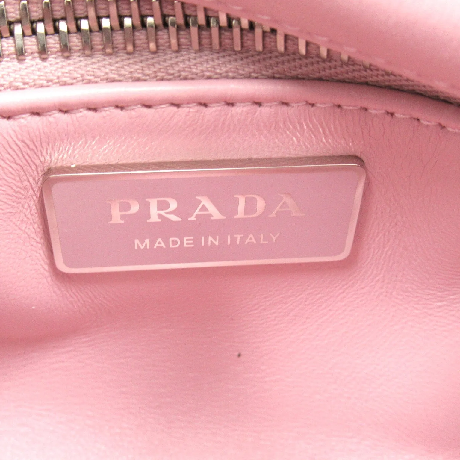 Prada Nappa Antique Leather Multi-Pocket Shoulder Bag Pink Alabaster