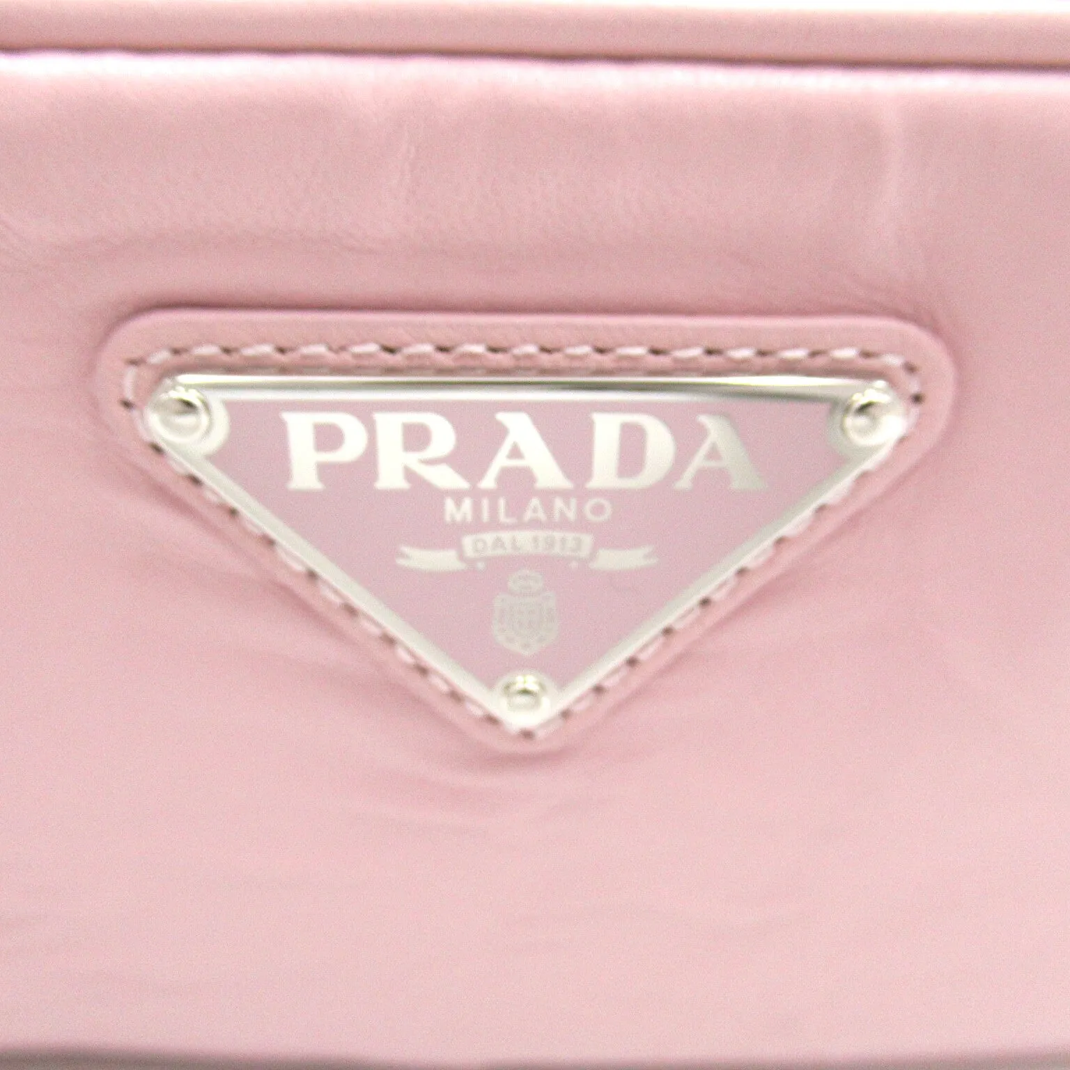 Prada Nappa Antique Leather Multi-Pocket Shoulder Bag Pink Alabaster
