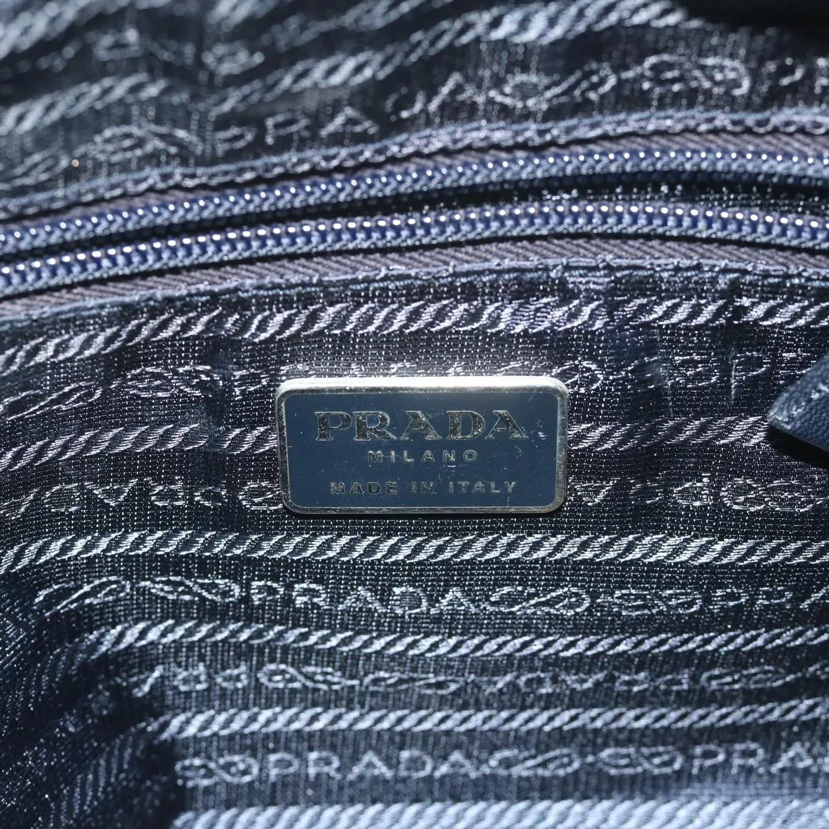 PRADA Shoulder Bag Nylon Navy 63380