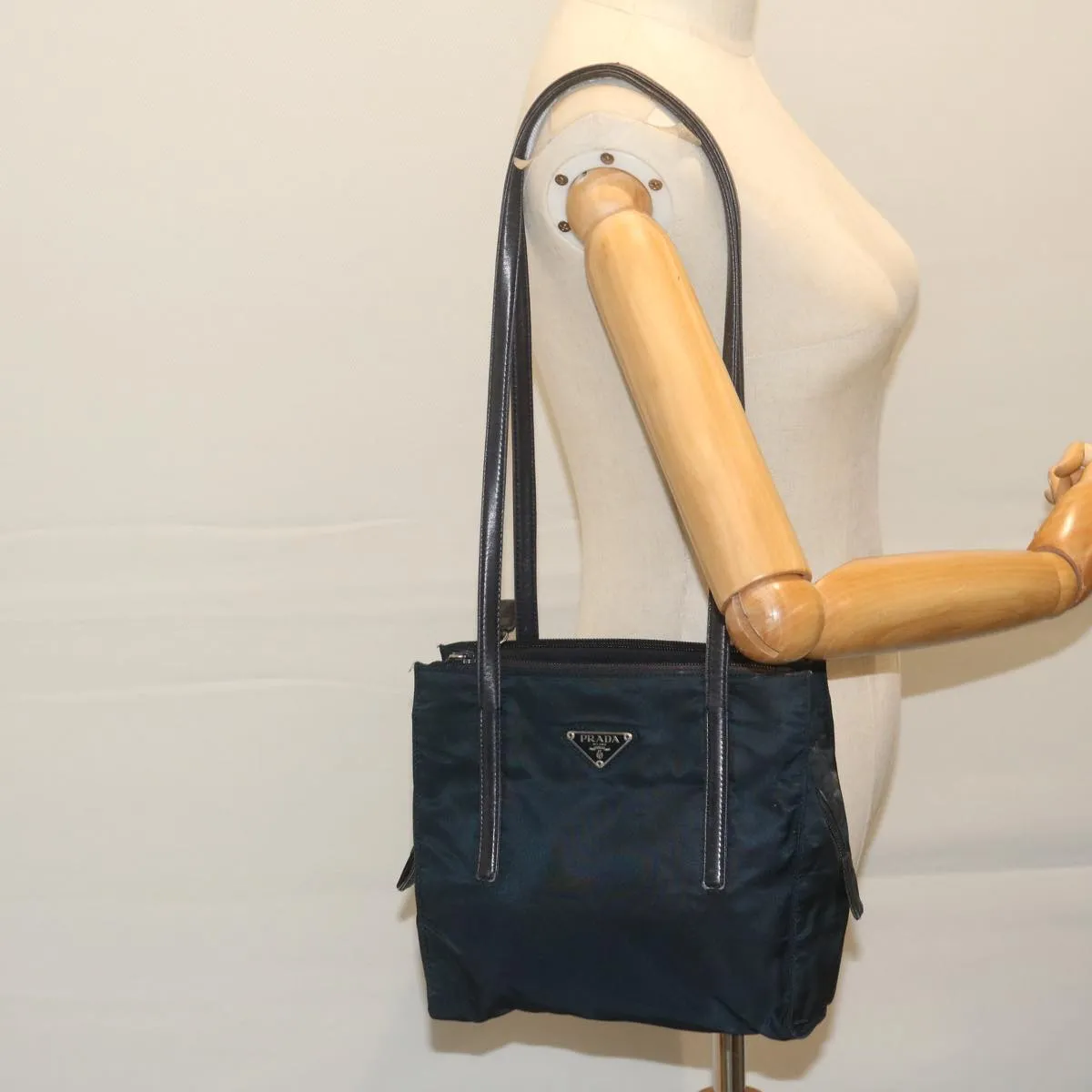 PRADA Shoulder Bag Nylon Navy 63380