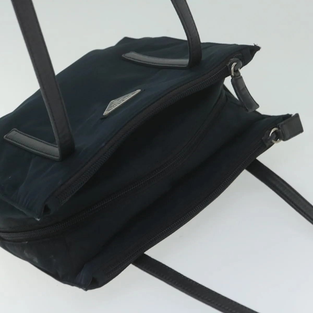 PRADA Shoulder Bag Nylon Navy 63380