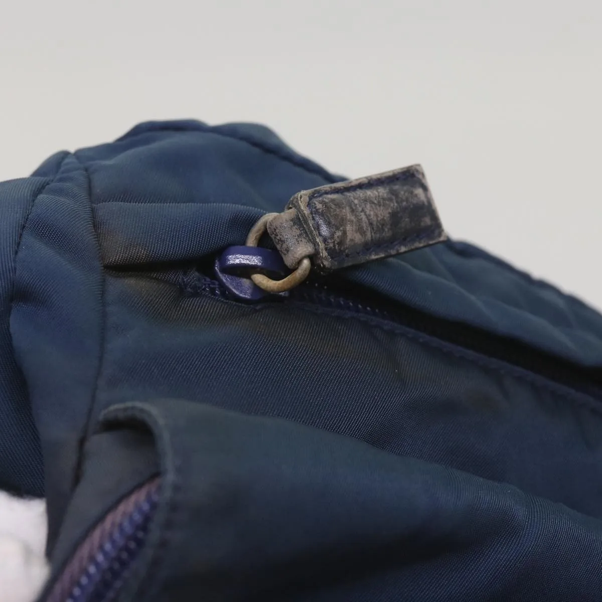 PRADA Shoulder Bag Nylon Navy ar11477B