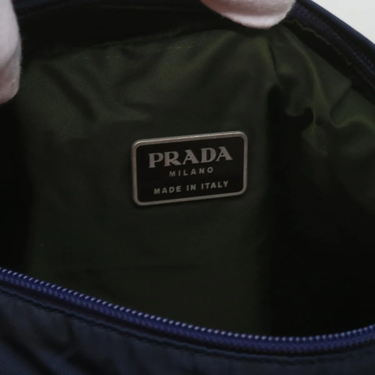 PRADA Shoulder Bag Nylon Navy ar11477B