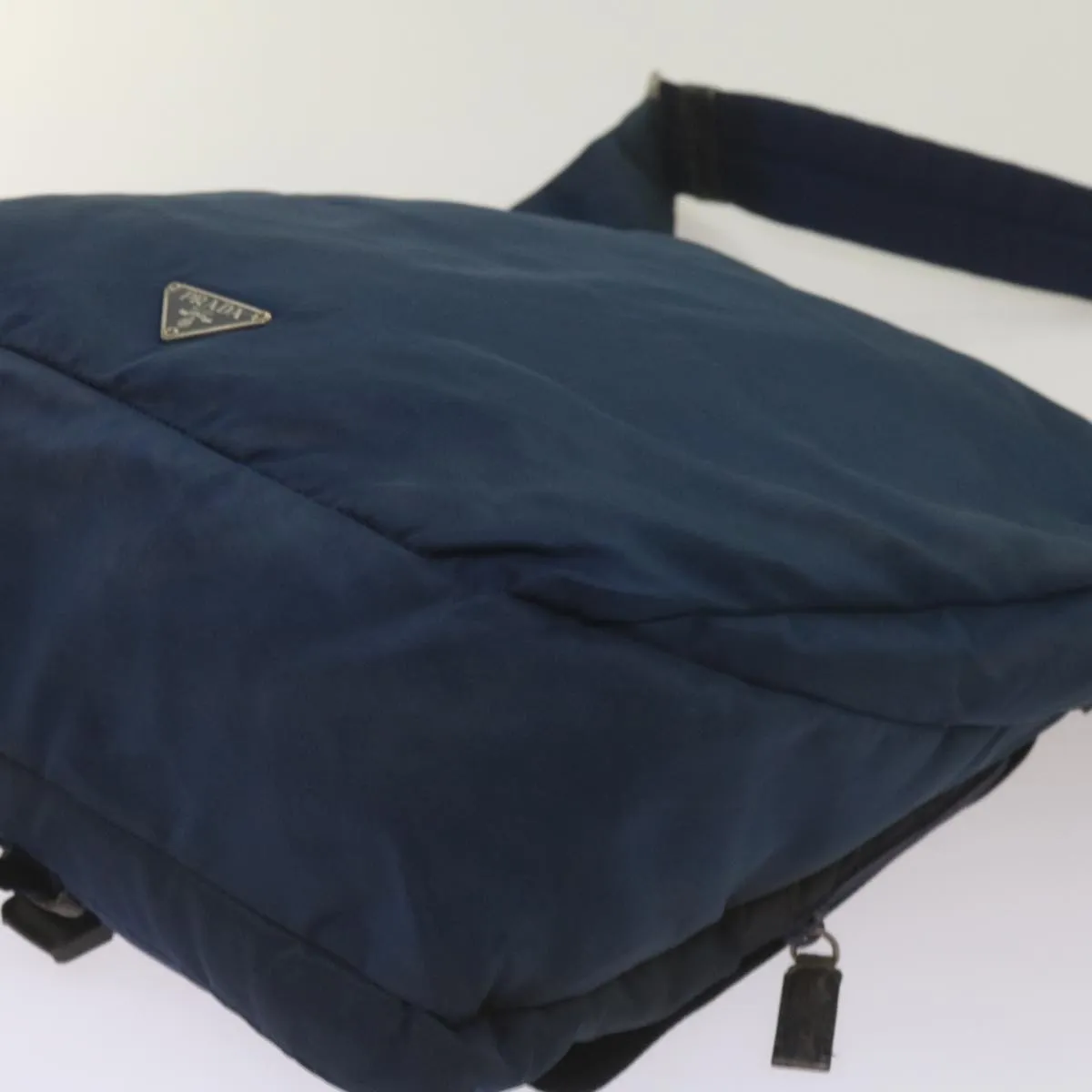 PRADA Shoulder Bag Nylon Navy ar11477B