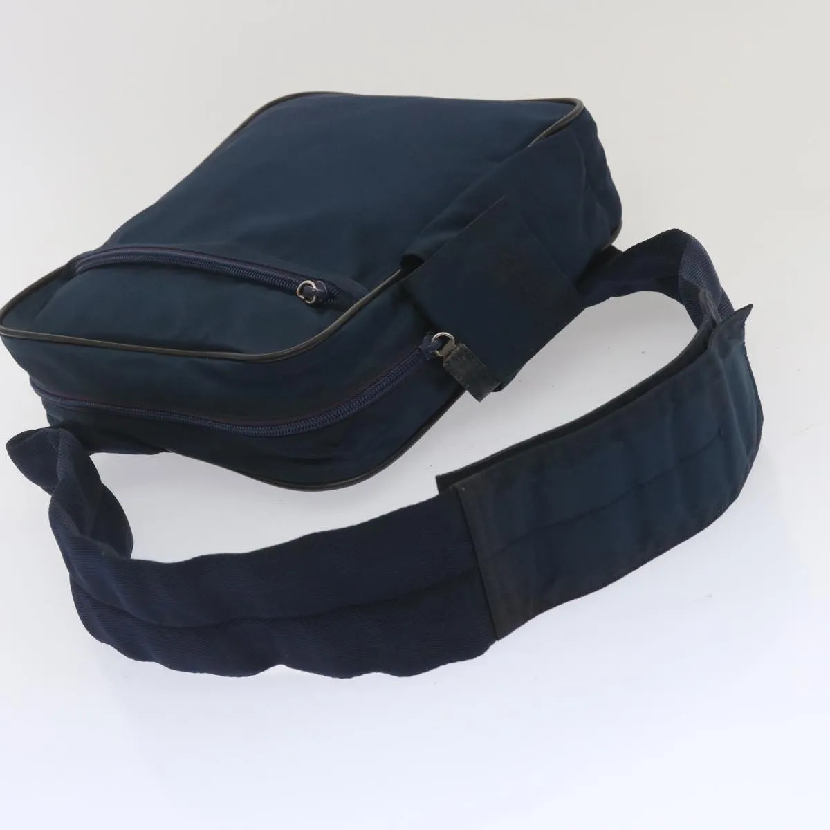 PRADA Shoulder Bag Nylon Navy hk1116