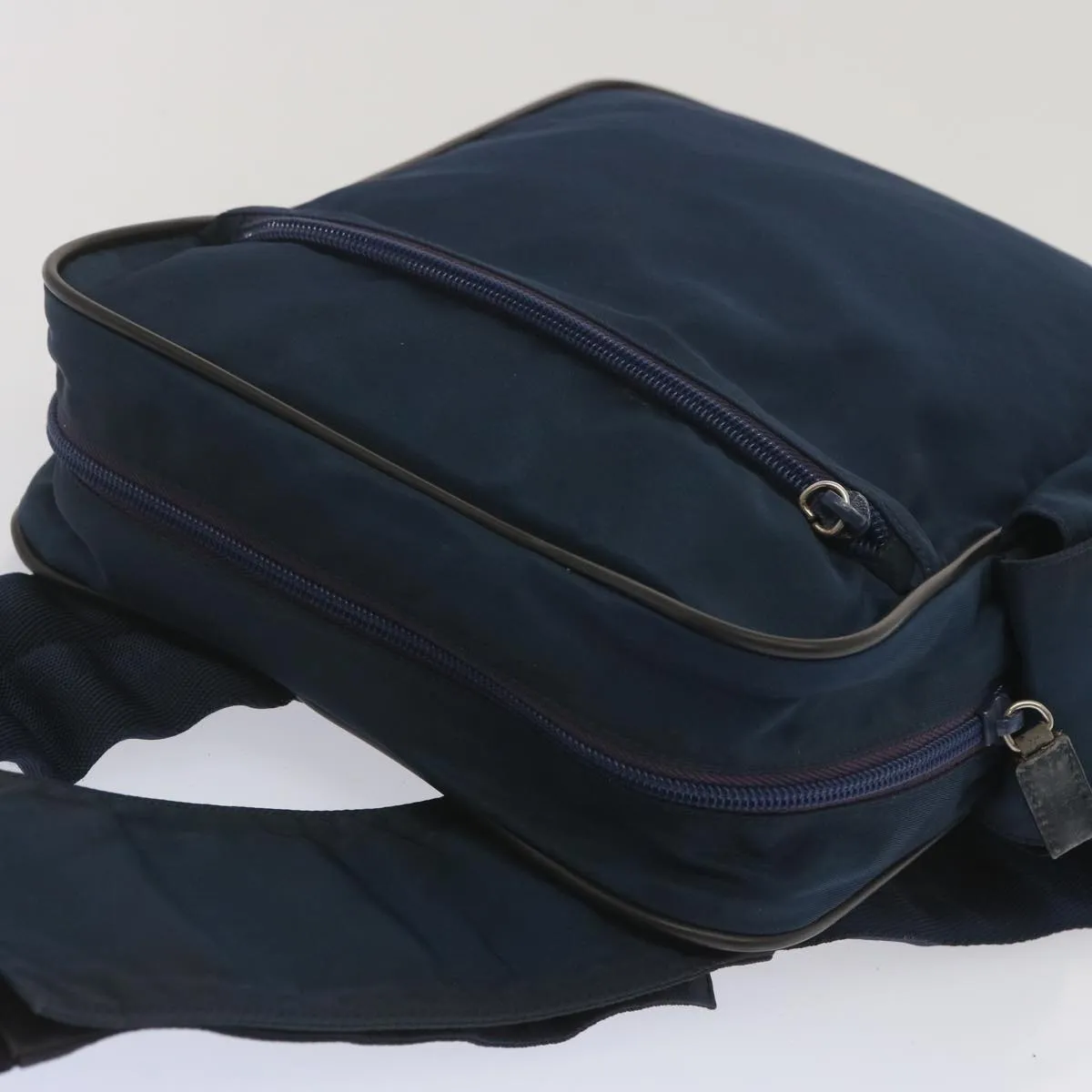 PRADA Shoulder Bag Nylon Navy hk1116