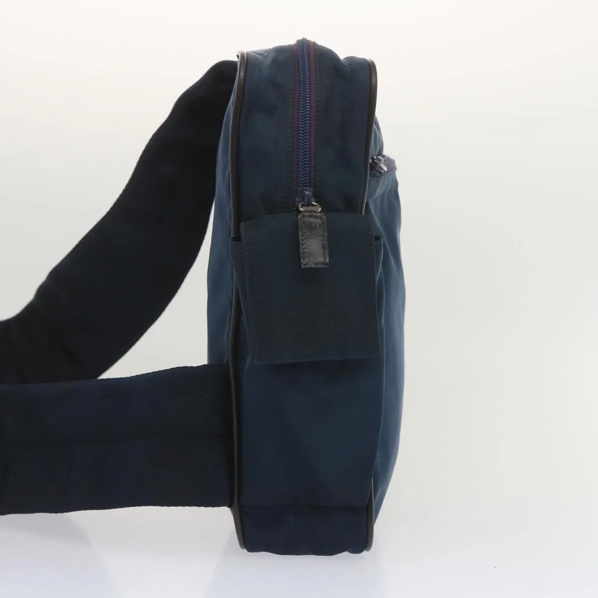 PRADA Shoulder Bag Nylon Navy hk1116