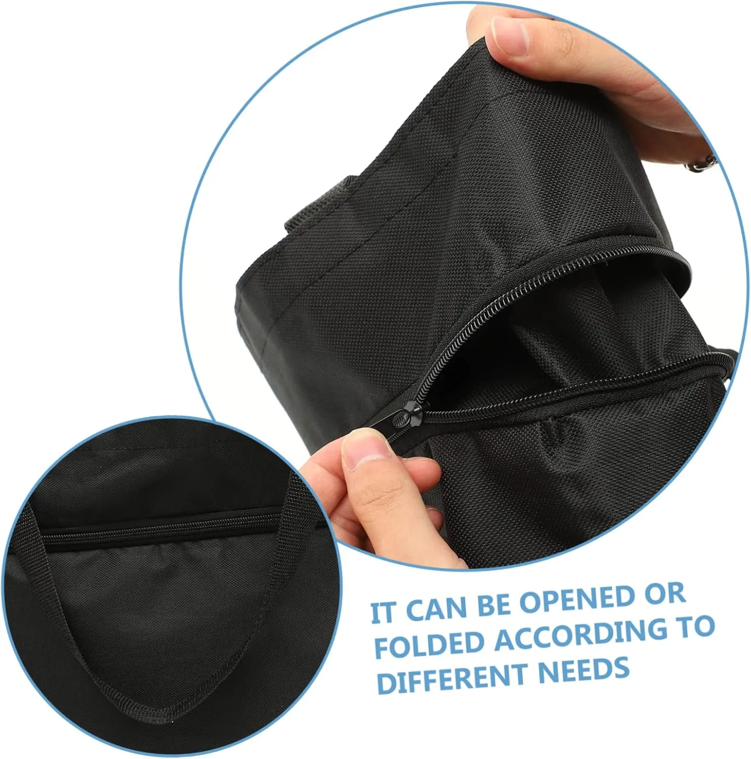 PRETYZOOM Storage Bag with Wheels Cart Wheeled Shopping Bag Travel Duffle Bag Pockets Seat Shopping Bag with