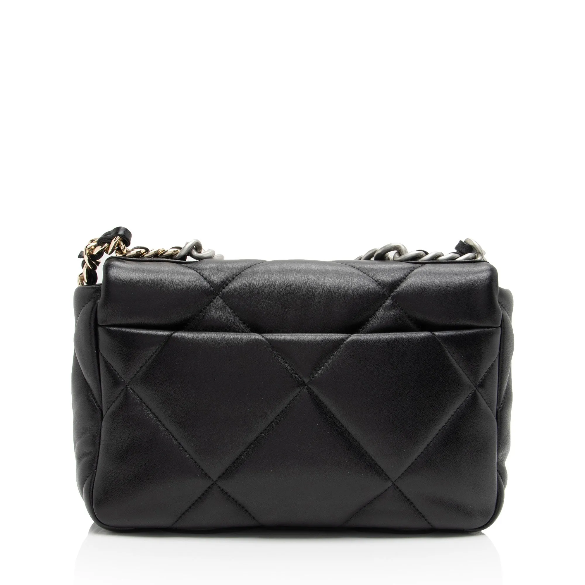 Private sale Flap Efficient customer service Medium Lambskin Shoulder 19 Chanel Bag (SHF-boGp4i)