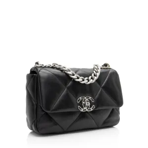 Private sale Flap Efficient customer service Medium Lambskin Shoulder 19 Chanel Bag (SHF-boGp4i)
