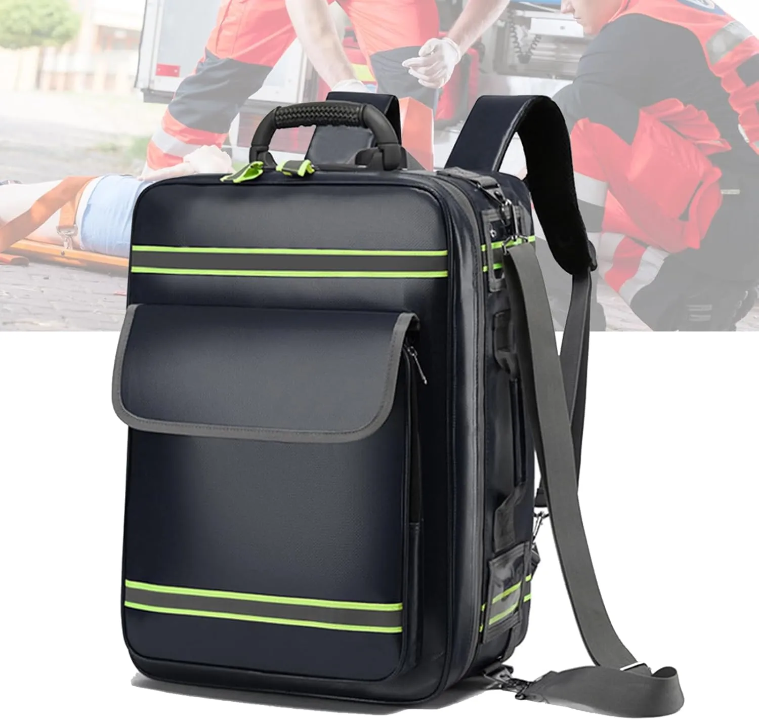 Professional First Aid Bag Empty First Responder Trauma Bag,First Aid Backpack Empty,Emergency Bag with Multi-Pockets for Outdoor Travel