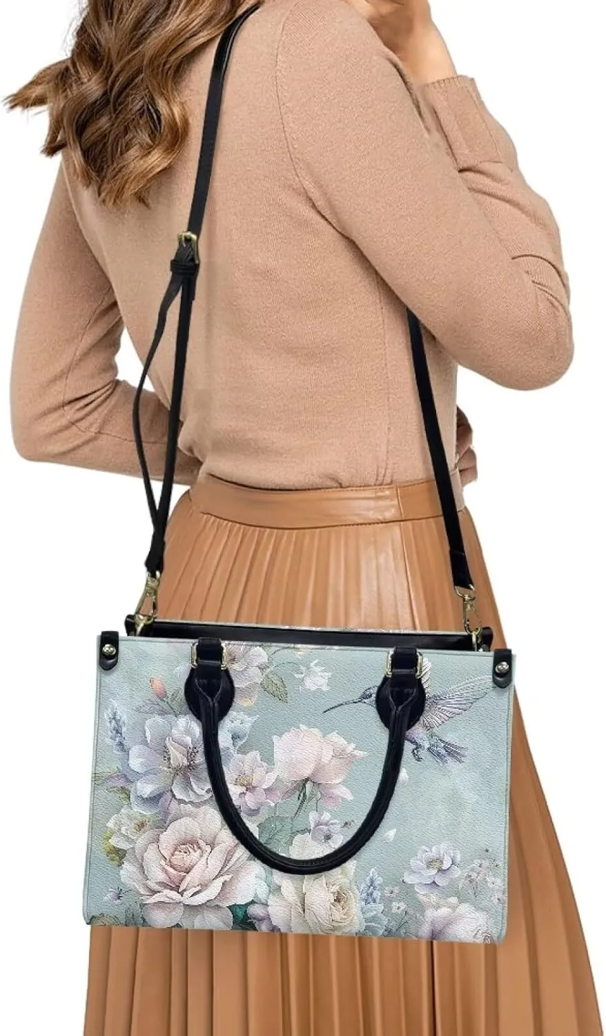 Purses and Handbags for Women, Top Handle Shoulder Tote Bag Leather Satchel Crossbody Bag for Travel Work