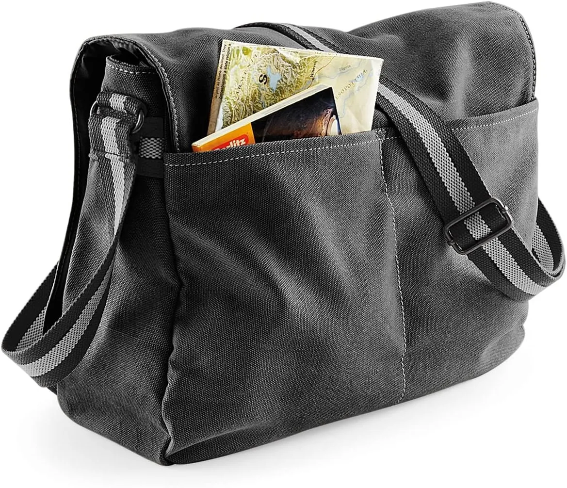 Quadra Men's Vintage Canvas Despatch Bag One Size Sahara