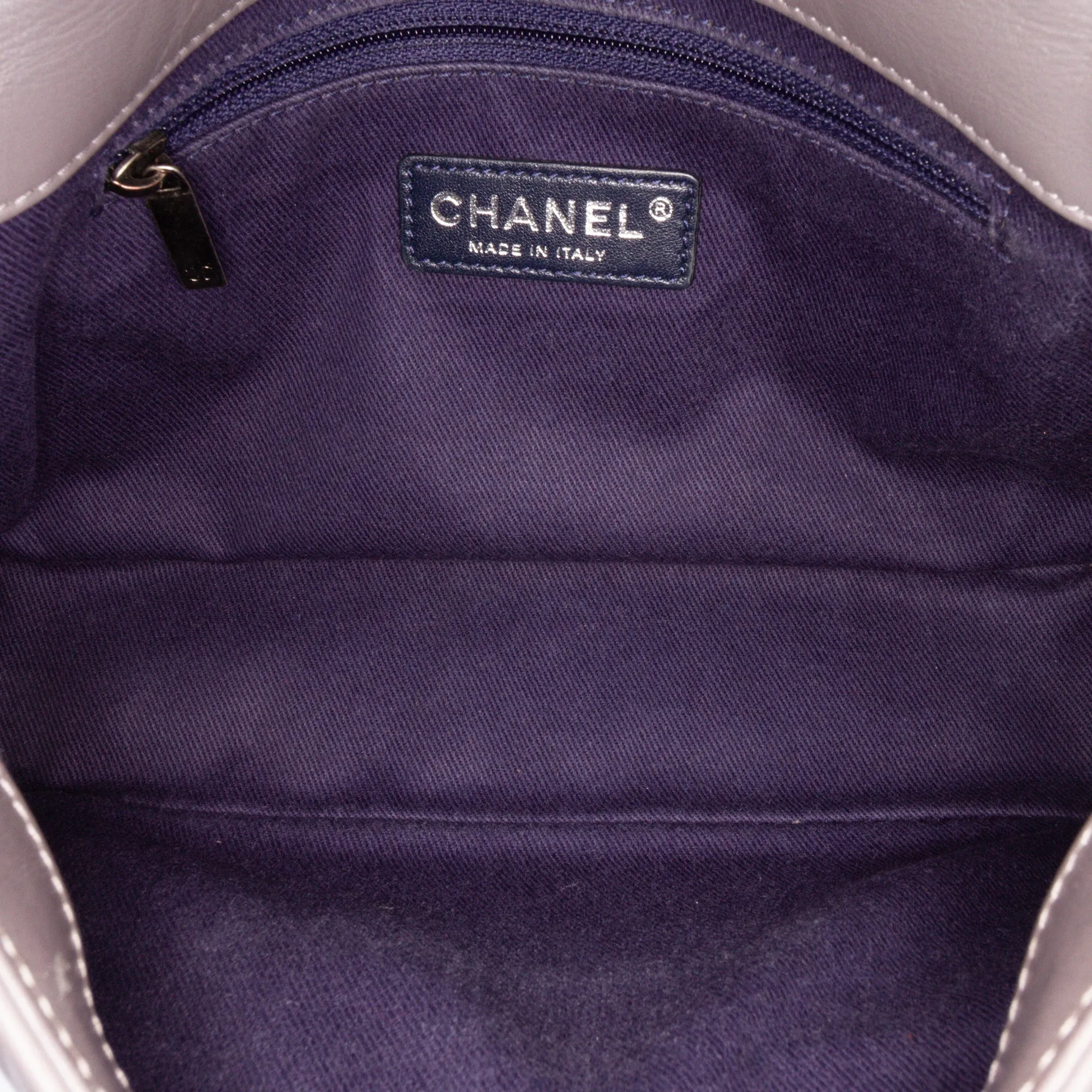 Quilted Aged Calfskin CC Square Flap