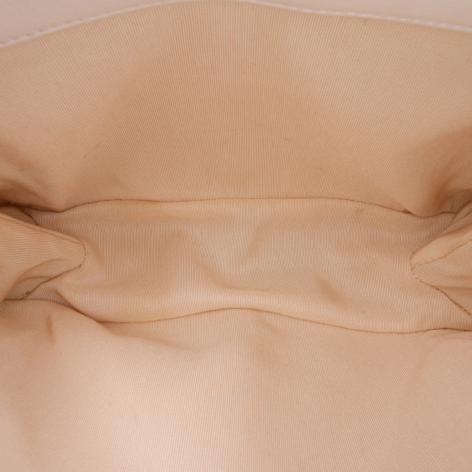 Quilted Calfskin Pearl CC Accordion Flap