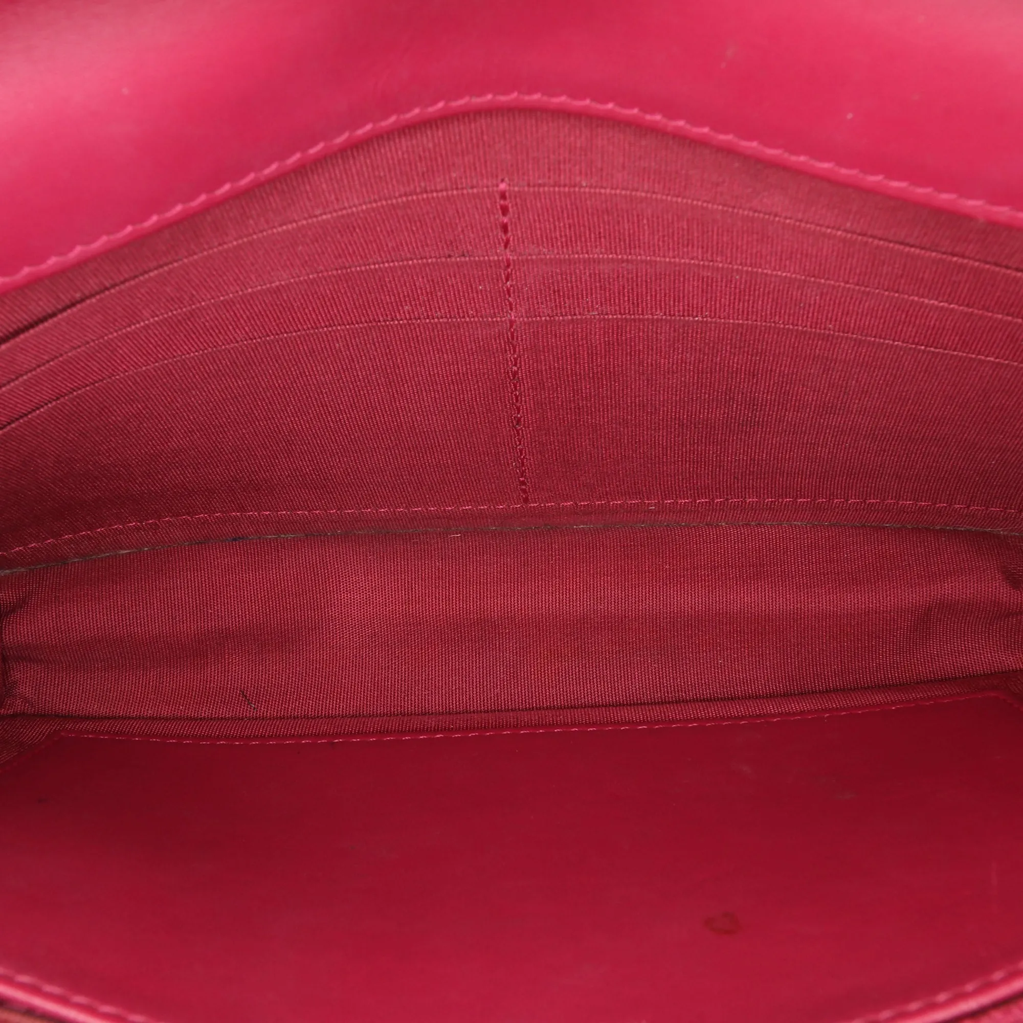 Quilted Patent Brilliant Wallet On Chain