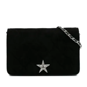 Quilted Suede Cocostellar Wallet on Chain